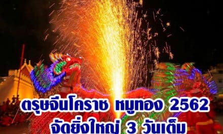 ตรุษจีนโคราช หมูทอง 2562 จัดยิ่งใหญ่ 3 วันเต็ม