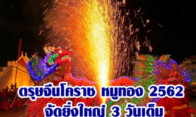 ตรุษจีนโคราช หมูทอง 2562 จัดยิ่งใหญ่ 3 วันเต็ม