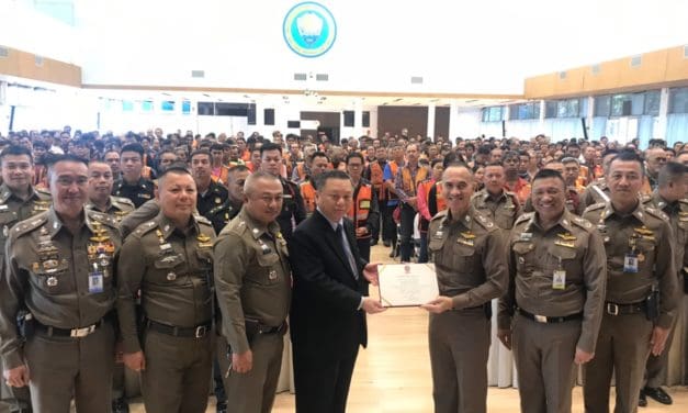ีเปิดการอบรมโครงการรณรงค์เสริมสร้างวินัย ลดอุบัติเหตุบนท้องถนน “ขับขี่ปลอดภัย ปลูกฝังวินัย อุ่นไอรัก”