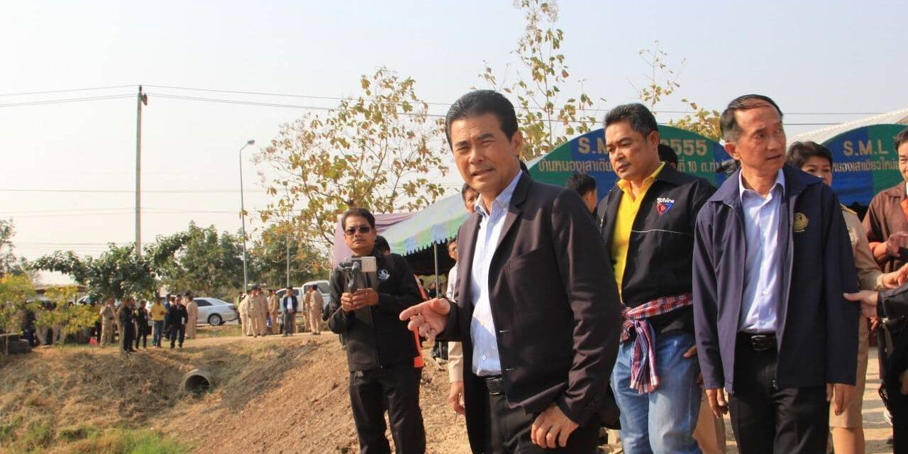 เทวัญรัฐมนตรีประจำสำนักนายกรัฐมนตรี ลงพื้นที่ติดตามภัยแล้งโคราช