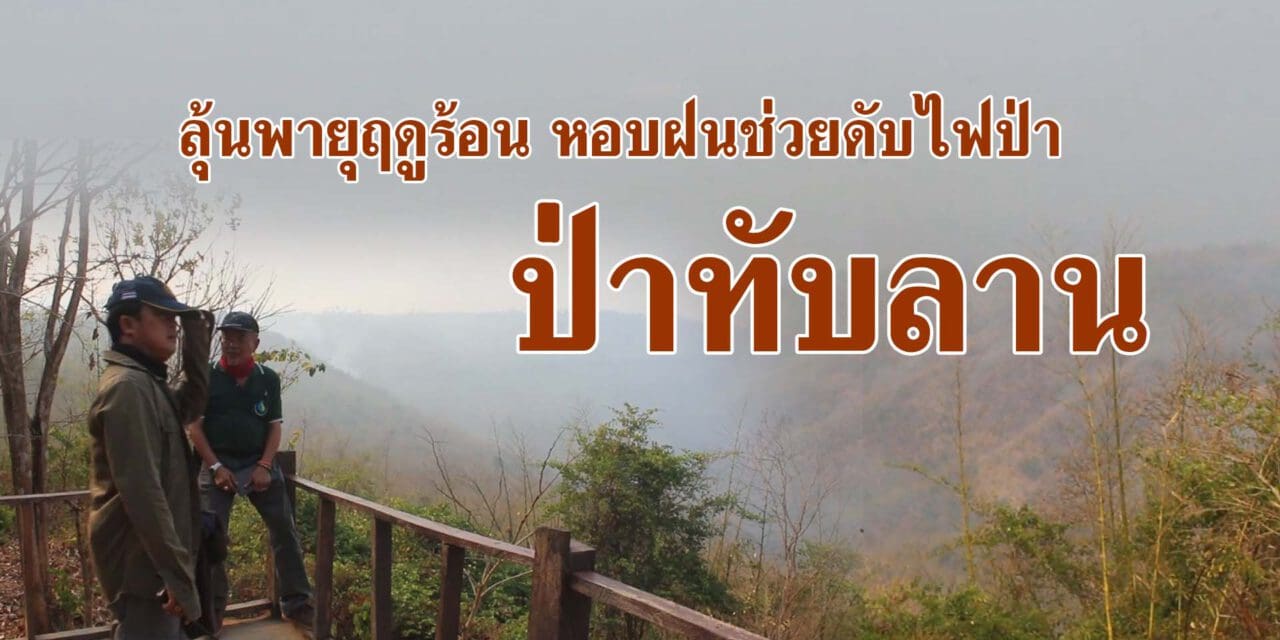 ลุ้นพายุฤดูร้อนหอบฝนช่วยดับไฟป่าทับลาน