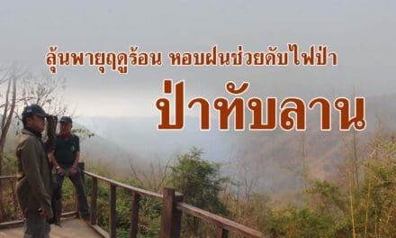 ลุ้นพายุฤดูร้อนหอบฝนช่วยดับไฟป่าทับลาน