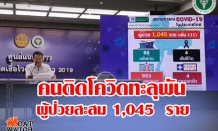 สธ.แถลงคนติดโควิดทะลุพัน