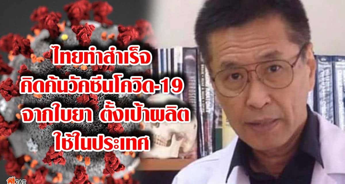 ไทยทำสำเร็จ คิดค้นวัคซีนโควิด-19 จากใบยา ตั้งเป้าผลิตใช้ในประเทศ