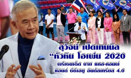 เปิดฉากหวด ‘หัวหิน โอเพ่น 2020’ ‘สุวัจน์’ ลั่นสร้างเวทีพัฒนาเทนนิส พร้อมกระตุ้นท่องเที่ยว-เศรษฐกิจ