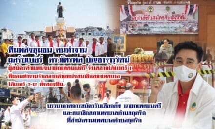 การสมัครรับเลือกตั้ง นายกเทศมนตรี และสมาชิกสภาเทศบาลตำบลกุดจิก ทีมพลังชุมชน คนทำงาน ผลจับเบอร์  ดร.ภัทรพล บัญชาจารุรัตน์  ผู้สมัครตำแหน่งนายกเทศมนตรี จับสลากได้เบอร์ 1