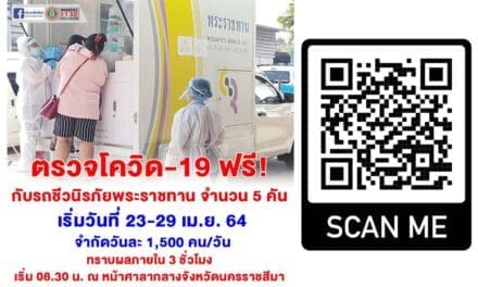 พี่น้องประชาชนจังหวัดนครราชสีมา ตรวจโควิด-19 ฟรี กับรถชีวนิรภัยพระราชทาน เริ่มวันที่ 23-29 เม.ย.256 ที่หน้าศาลากลางจังหวัดนครราชสีมา