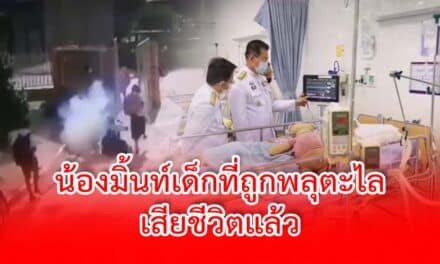 น้องมิ้นท์เด็กที่ถูกพลุตะไล เสียชีวิตแล้ว ไม่มีปาฏิหาริย์