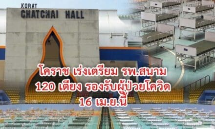 โคราช เร่งเตรียม รพ สนาม120เตียง รองรับผู้ป่วยโควิด 16 เม.ย.นี้