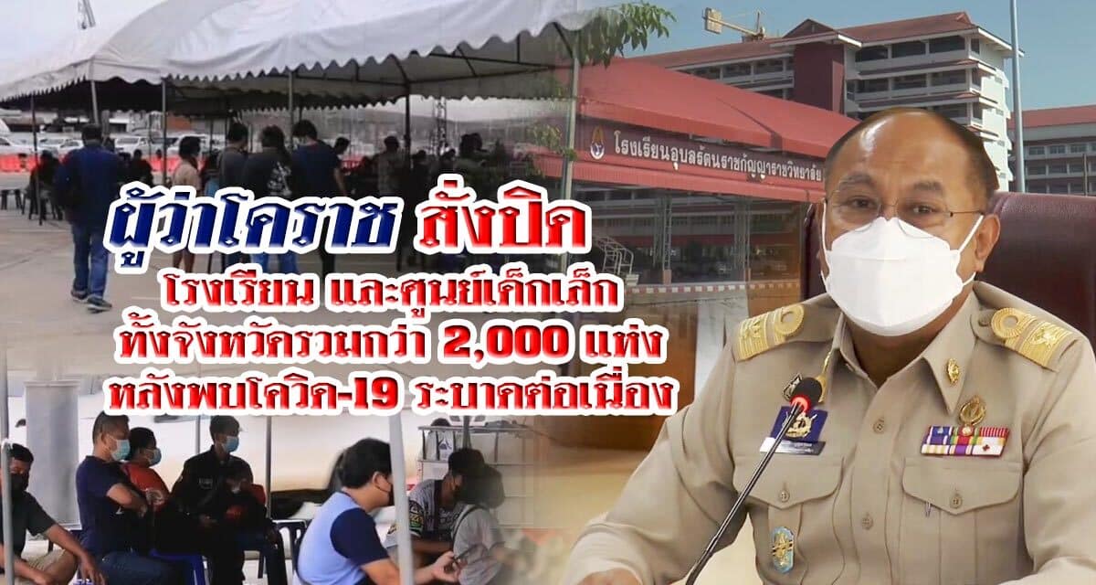 ผู้ว่าโคราช สั่งปิดโรงเรียน และศูนย์เด็กเล็กทั้งจังหวัดรวมกว่า 2,000 แห่ง หลังพบโควิด-19 ระบาดต่อเนื่อง รพ.มหาราชโคราชประกาศให้ชาวโคราช ที่ป่วยโควิด-19 อยู่ในจังหวัดต่างๆ แจ้งความประสงค์มาได้หากต้องการกลับมารักษาตัวที่จังหวัดนครราชสีมา