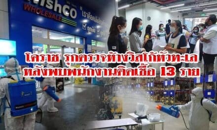 โคราช รุกตรวจห้างวิสโก้หัวทะเล หลังพบพนักงานติดเชื้อ 13 ราย