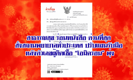 สาธารณสุข ร่อนหนังสือ ด่วนที่สุด สั่งสถานพยาบาลทั่วประเทศ ปรับแผนรับมือ หลังตัวเลขผู้ติดเชื้อ “โอมิครอน” พุ่ง