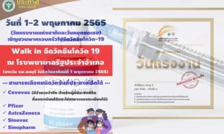 เช็คจุดฉีด วัคซีนโควิด “วันแรงงาน” ทั้งแบบลงทะเบียน และ Walk in