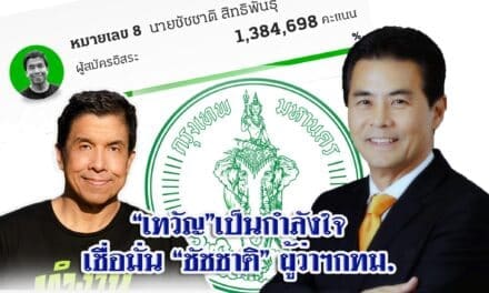 “เทวัญ”ยินดี”ชัชชาติ”ผู้ว่ากทม.คนใหม่ ให้กำลังใจ เชื่อมั่นเปลี่ยนกรุงเทพฯ ดีขึ้น