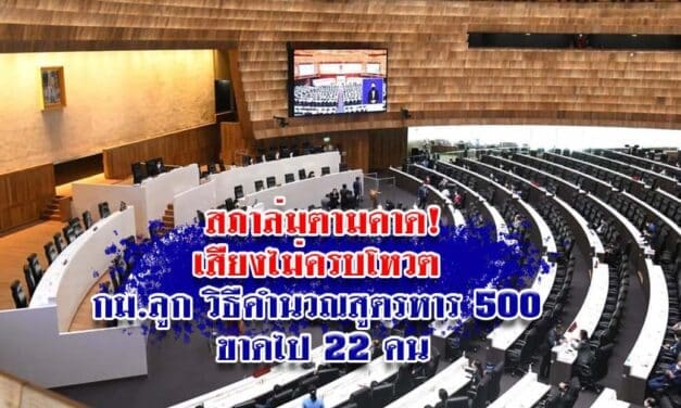 สภาล่มตามคาด! เสียงไม่ครบโหวต กม.ลูก วิธีคำนวณสูตรหาร 500 ขาดไป 22 คน