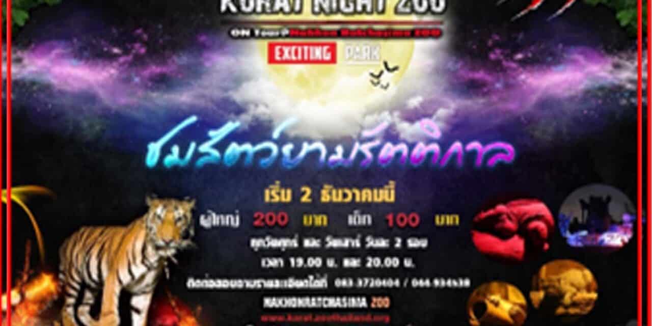 สวนสัตว์นครราชสีมา เปิดมิติใหม่แห่งการเที่ยวชม Korat Night Zoo ชมสัตว์ยามรัตติกาล
