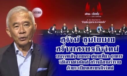 สุวัจน์ ชูนโยบายสร้างเศรษฐกิจใหม่ บนจุดแข็ง เกษตร ท่องเที่ยว อาหาร ใช้โคราชโนมิกส์ สร้างอีสานร่ำรวย ด้วยระเบียงเศรษฐกิจใหม่