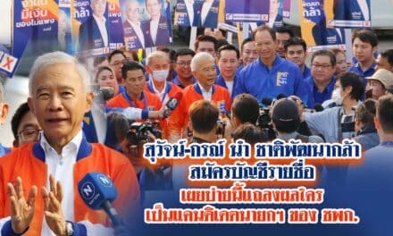 สุวัจน์-กรณ์ นำ ชาติพัฒนากล้า สมัครบัญชีรายชื่อ เผย บ่ายนี้แถลงผล ใคร เป็นแคนดิเดตนายกฯของ ชพก.