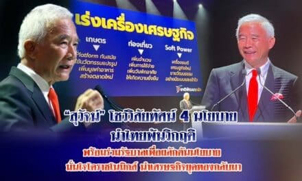 สุวัจน์ โชว์วิสัยทัศน์ 4 นโยบาย นำไทยพ้นวิกฤติ พร้อมร่วมรัฐบาลเพื่อผลักดันนโยบาย มั่นใจโคราชโนมิกส์ นำเศรษฐกิจยุคทองกลับมา