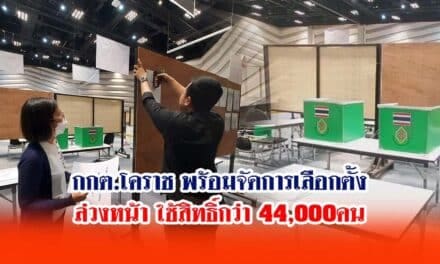 กกต.โคราชพร้อมจัดการเลือกตั้งล่วงหน้าใช้สิทธิ์กว่า 44000 คน