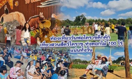 ท่องเที่ยววันพ่อโคราชคึกคัก นักท่องเที่ยวพาครอบครัวเที่ยวสวนสัตว์โคราช-ทุ่งดอกไม้ 100 ไร่แน่นทั้งวัน