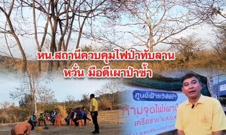 หน.สถานีควบคุมไฟป่าทับลาน หวั่น มือดีเผาป่าซ้ำ