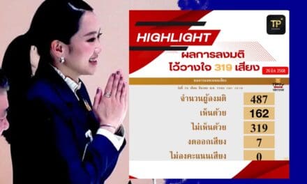สภาฯลงมติไว้วางใจ นายกฯแพทองธาร ชินวัตร