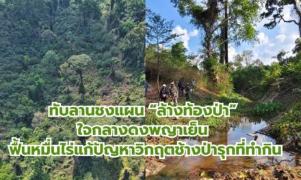 ทับลานชงแผน “ล้างท้องป่า” ใจกลางดงพญาเย็น ฟื้นหมื่นไร่แก้ปัญหาวิกฤตช้างป่ารุกที่ทำกิน