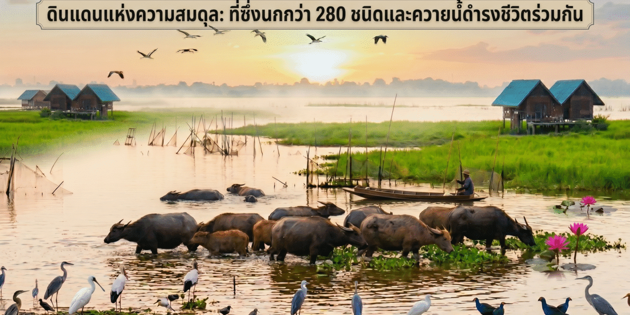 ทะเลน้อย…มหัศจรรย์แห่งพื้นที่ชุ่มน้ำ และอาณาจักรนกน้ำกับควายน้ำแห่งพัทลุง